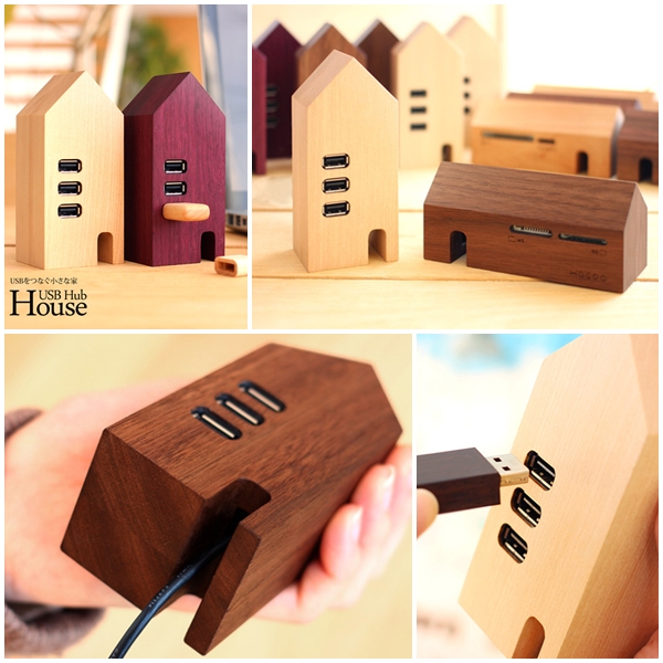  USB Hub บ้านไม้แสนเก๋ แต่งโต๊ะทำงานน่ารัก ๆ