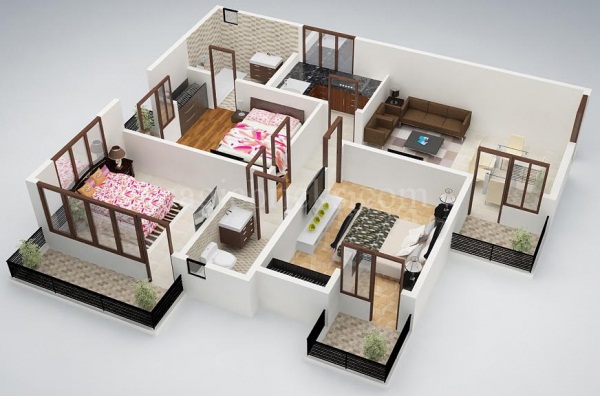 25 แปลนบ้าน 3 ห้องนอน ใช้ได้ทั้งบ้านชั้นเดียวและคอนโด 25 แปลนบ้าน 3 ห้องนอน ใช้ได้ทั้งบ้านชั้นเดียวและคอนโด
