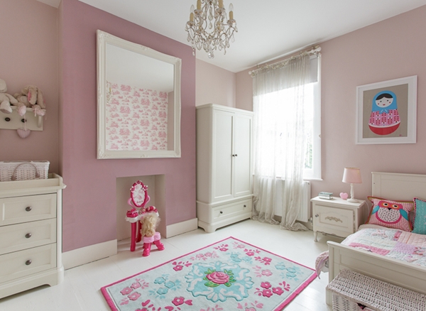 ห้องนอนเด็กสีชมพู แนววินเทจ น่ารักสุด ๆ