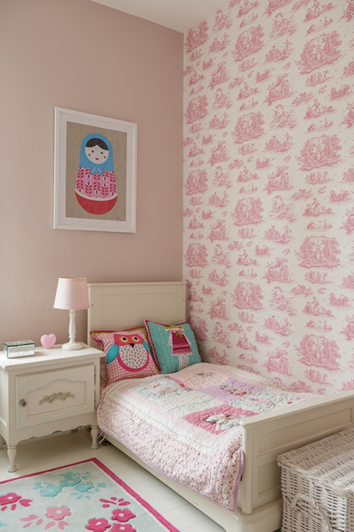 ห้องนอนเด็กสีชมพู แนววินเทจ น่ารักสุด ๆ