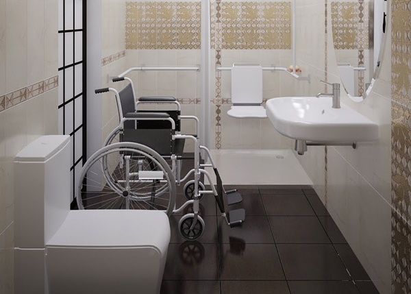  ห้องน้ำสำหรับคนพิการ เรียบง่ายใช้งานสะดวก