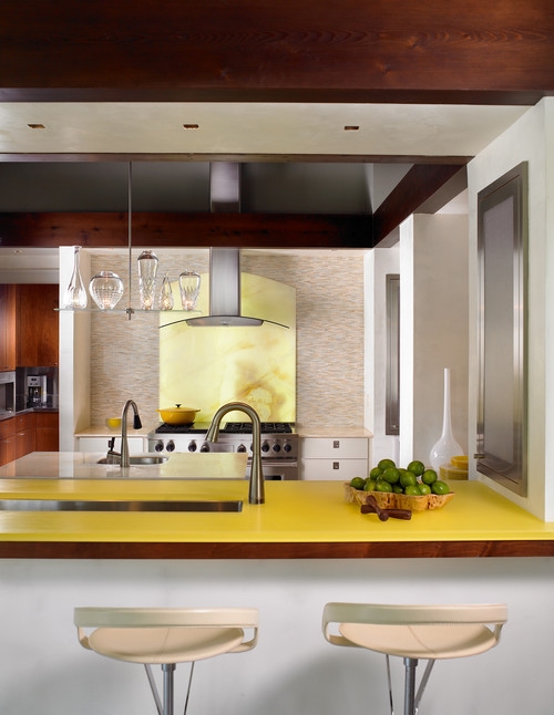 แต่งห้องครัวด้วยสีเหลืองสดใสกันดีกว่า