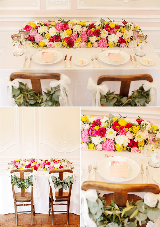 ดอกไม้ประดับบนโต๊ะอาหาร