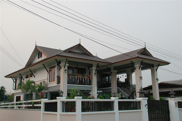 แบบบ้านไทยประยุกต์ ปลูกให้พ่อแม่ บนพื้นที่ 110 ตร.ว. แบบบ้านไทยประยุกต์ ปลูกให้พ่อแม่ บนพื้นที่ 110 ตร.ว.