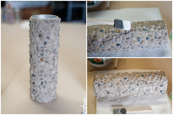 DIY แจกันหินสุดเก๋ จากกระป๋องพริงเกิลส์