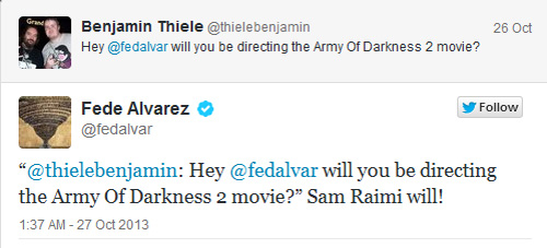 แซม ไรมี่ เตรียมกำกับ Army of Darkness 2 แซม ไรมี่ เตรียมกำกับ Army of Darkness 2