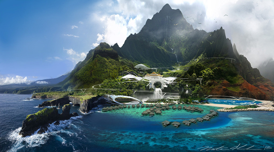 เผยภาพคอนเซ็ปต์อาร์ต เกาะสุดอลังการจาก Jurassic World 
