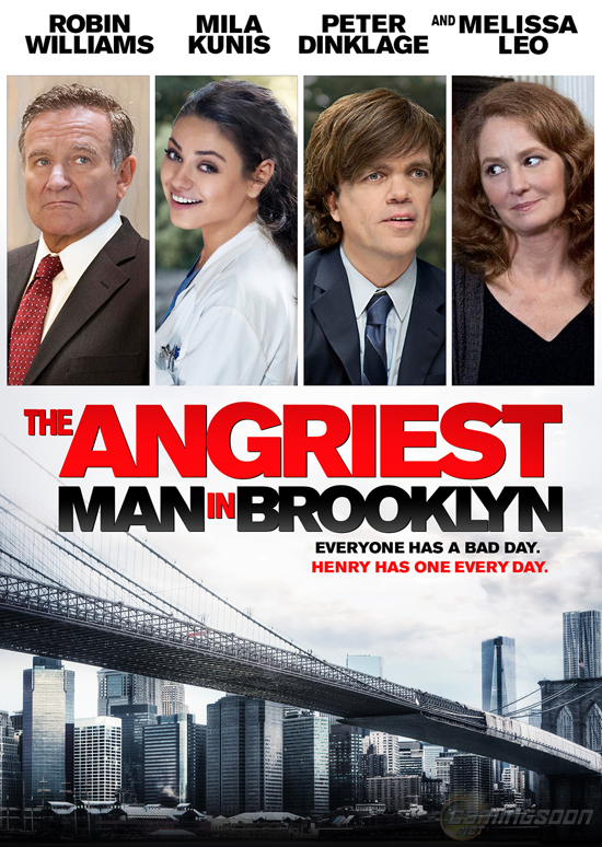 โฉมแรกโปสเตอร์ The Angriest Man in Brooklyn หนังคอมเมดี้สุดฮา