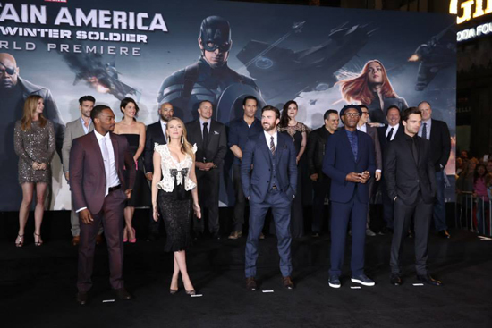 เพียบ ! ทัพนักแสดงร่วมงานเปิดตัวหนัง Captain America : The Winter Soldier 