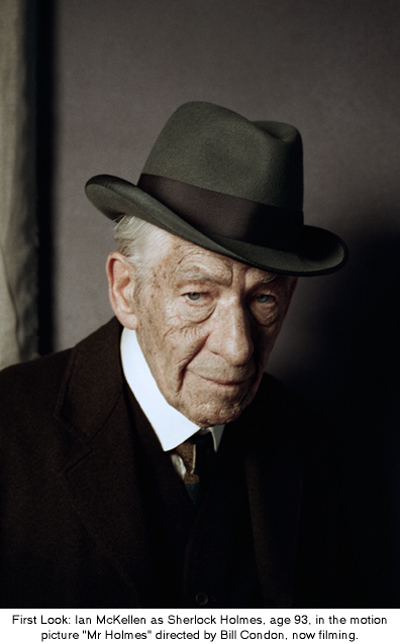 ภาพแรก เอียน แม็คเคลเลน ในมาด โฮล์มส์ จาก Mr. Holmes 