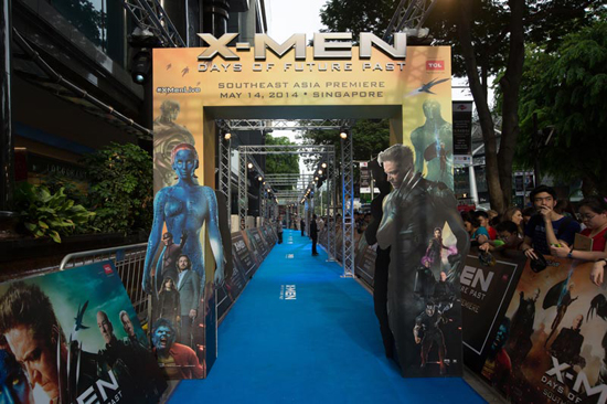 พรีเมียร์ X-Men : Days of Future Past ที่สิงคโปร์ แฟนคลับยังคงตามให้กำลังใจอย่างล้นหลาม
