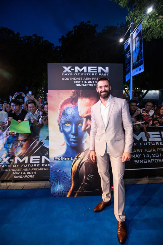 พรีเมียร์ X-Men : Days of Future Past ที่สิงคโปร์ แฟนคลับยังคงตามให้กำลังใจอย่างล้นหลาม