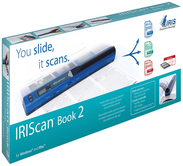 IRIScan Book 2 เครื่องสแกนแบบพกพาแสนสะดวก