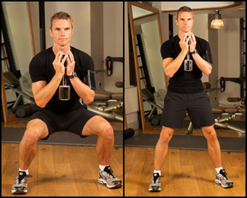  Goblet squat with pulse