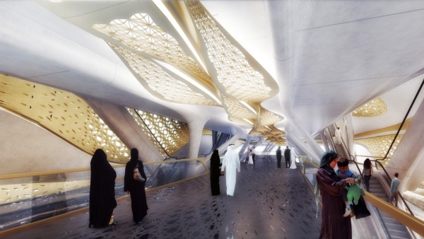 ซาอุฯ เตรียมสร้างสถานีรถไฟใต้ดินหรูที่สุดในโลก ผนังทองคำ