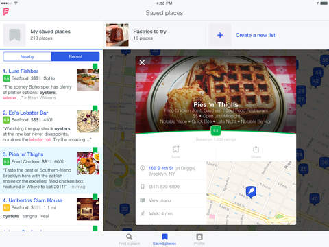 Foursquare for iPad