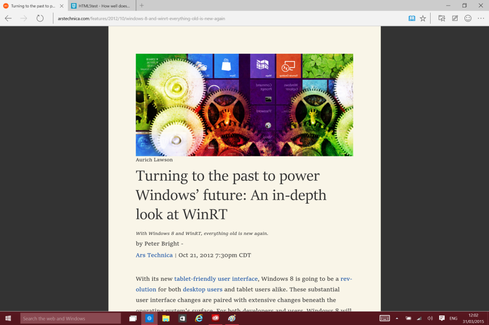 เผยอินเทอร์เฟซและฟีเจอร์ของ Project Spartan บน Windows 10 Preview