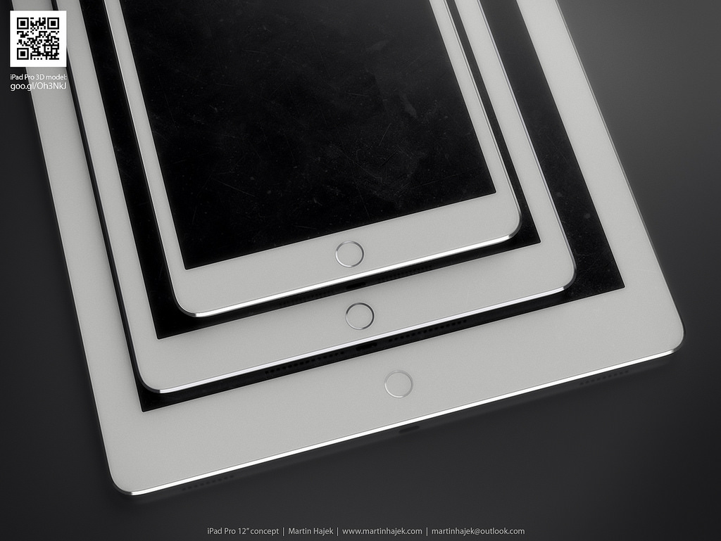งดงาม ! เผยภาพคอนเซ็ปต์ iPad Pro หน้าจอ 12 นิ้ว พร้อมปากกา