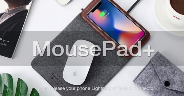 MousePad+ แผ่นรองเม้าส์พร้อมแท่นชาร์จ