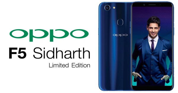 OPPO F5 Sidharth Limited Edition
