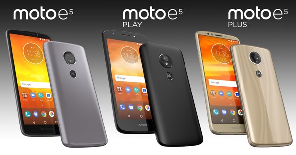 Moto E5, E5 Play และ E5 Plus