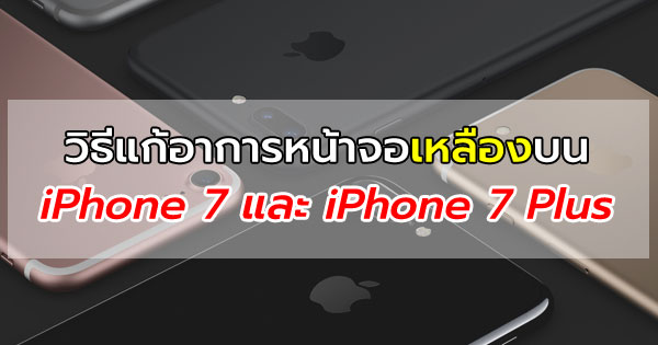 iPhone 7/iPhone 7 Plus จอเหลือง