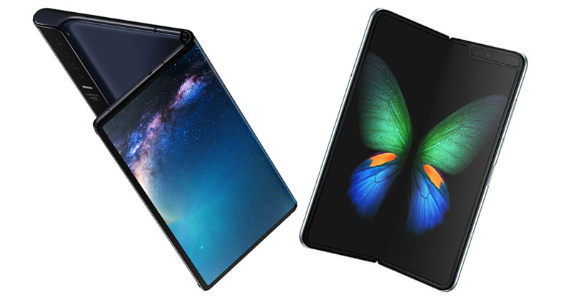 เปรียบเทียบ Samsung Galaxy Fold กับ Huawei Mate X