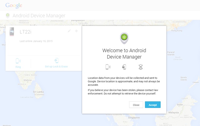 วิธีตามหามือถือแอนดรอยด์หายด้วย Android Device Manager
