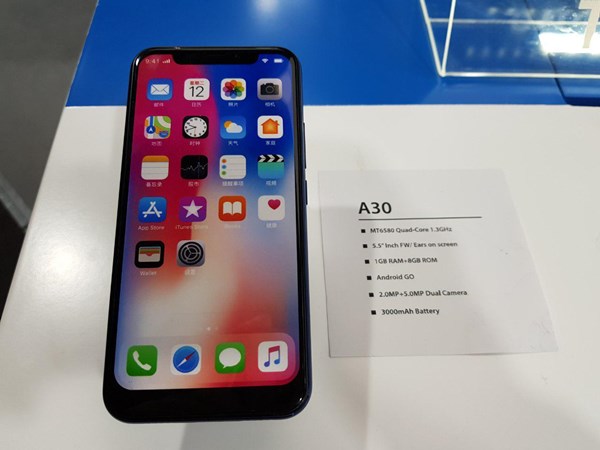 มือถือ Android ที่มีติ่งขอบจอเหมือน iPhone X