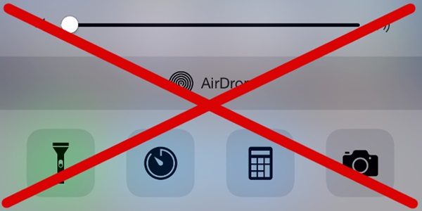 วิธีปิด Control Center หรือปิดแผงควบคุมคำสั่ง สำหรับ iPhone