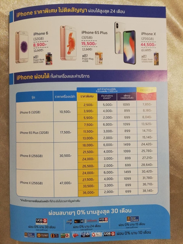 โปรโมชั่น iPhone ในงาน Thailand Mobile Expo 2018