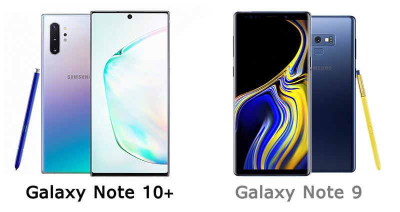 เปรียบเทียบ galaxy note 10+ กับ note 9