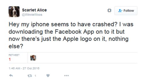iPhone ค้างหลังดาวน์โหลดแอพฯ Facebook