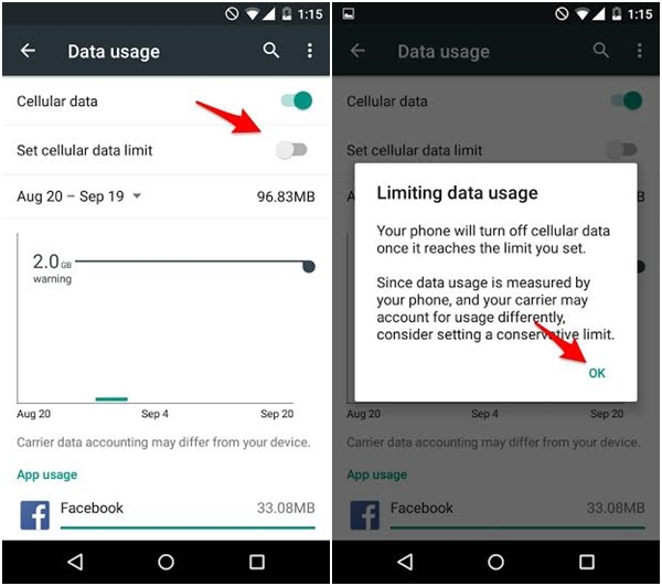 วิธีตั้งค่าการใช้งานเน็ต 3G/4G บนมือถือ Android Lollipop