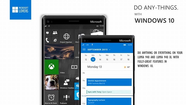 คอนเซ็ปต์ Microsoft Lumia 940 และ Lumia 940 XL จากฝีมือแฟน Microsoft