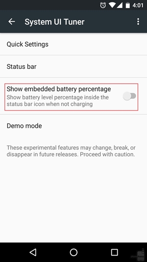 วิธีตั้งค่าแบตเตอรี่ให้โชว์เป็นเปอร์เซ็นต์ Android Marshmallow