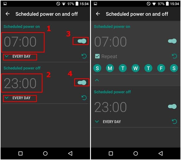 วิธีตั้งค่าเปิด-ปิดเครื่องอัตโนมัติ สำหรับ Android Lollipop