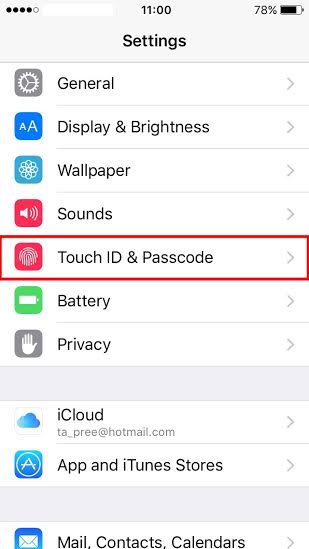 วิธีเปลี่ยนรหัส Passcode จาก 6 หลัก เป็น 4 หลัก สำหรับ Ios 9