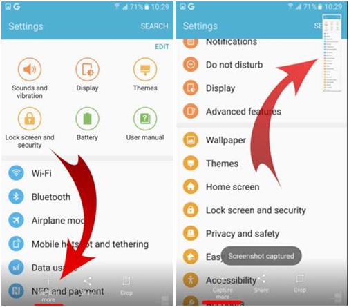 วิธีแคปหน้าจอ Samsung Galaxy S7 และ S7 edge
