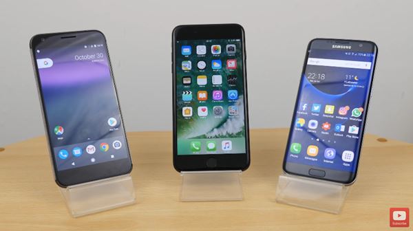 iPhone 7 Plus, Pixel XL และ Galaxy S7 edge