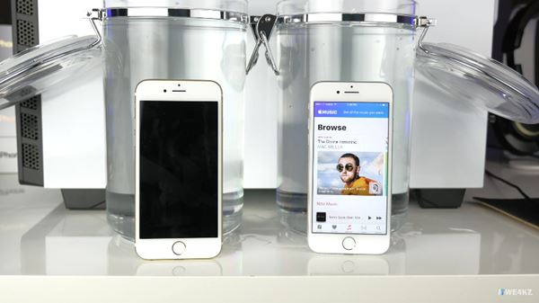 ทดสอบคุณสมบัติกันน้ำ iPhone 7 เทียบกับ iPhone 6s