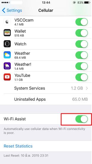 วิธีป้องกันเน็ตหมดโดยไม่รู้ตัว สำหรับผู้ใช้ iOS 9