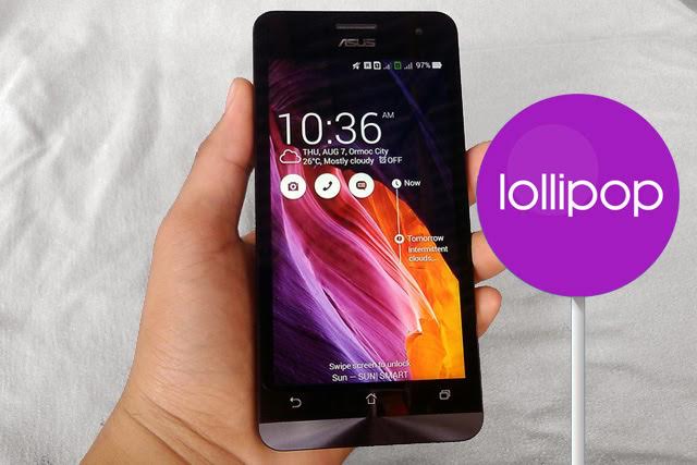 Android 5.0 Lollipop Zenfone 5