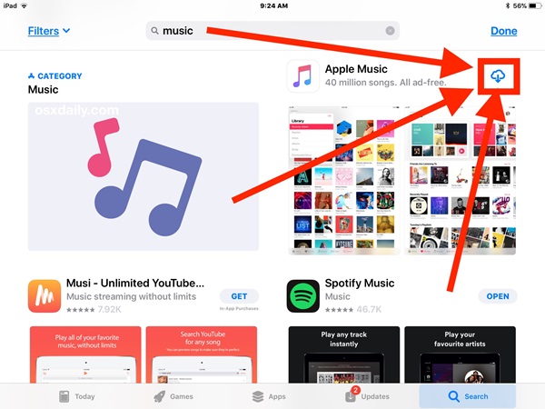 วิธีดาวน์โหลดแอปฯ พื้นฐานของ Apple ที่ถูกลบ