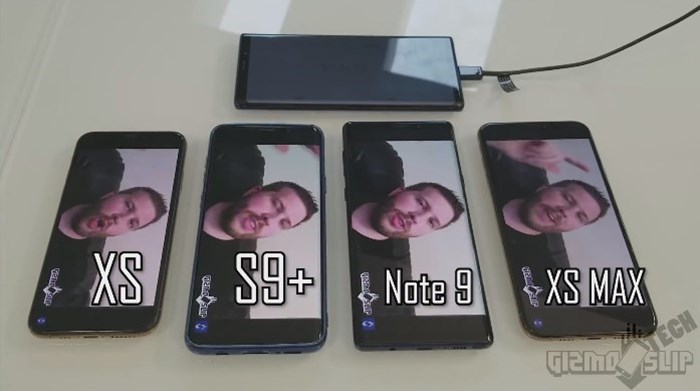 ทดสอบแบตเตอรี่ iPhone XS Max vs Note 9 vs S9+ vs iPhone XS