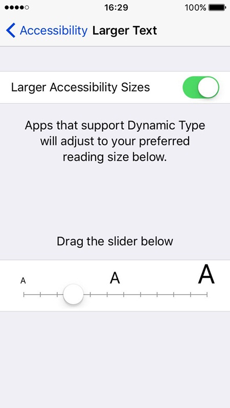 วิธีช่วยให้ตัวหนังสือใน iOS 9 อ่านง่ายขึ้น