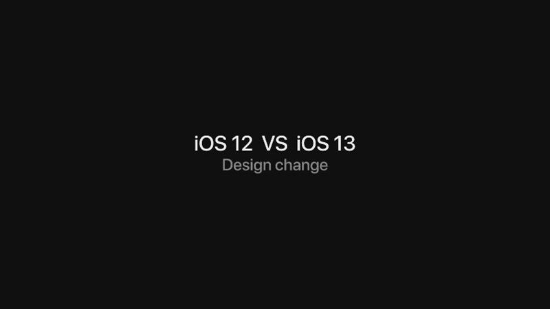 iOS 13 กับ iOS 12 