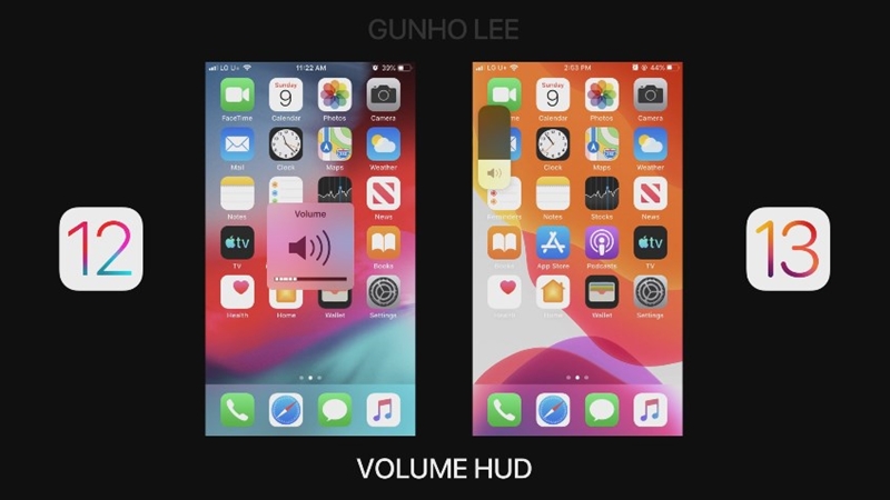 iOS 13 กับ iOS 12 