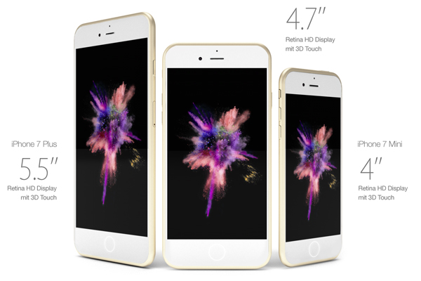คอนเซ็ปต์ iPhone 7 แบบตัดช่องเสียบหูฟังออก