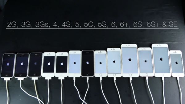 ชมคลิปเปรียบเทียบ iPhone SE กับ iPhone ทุกรุ่น